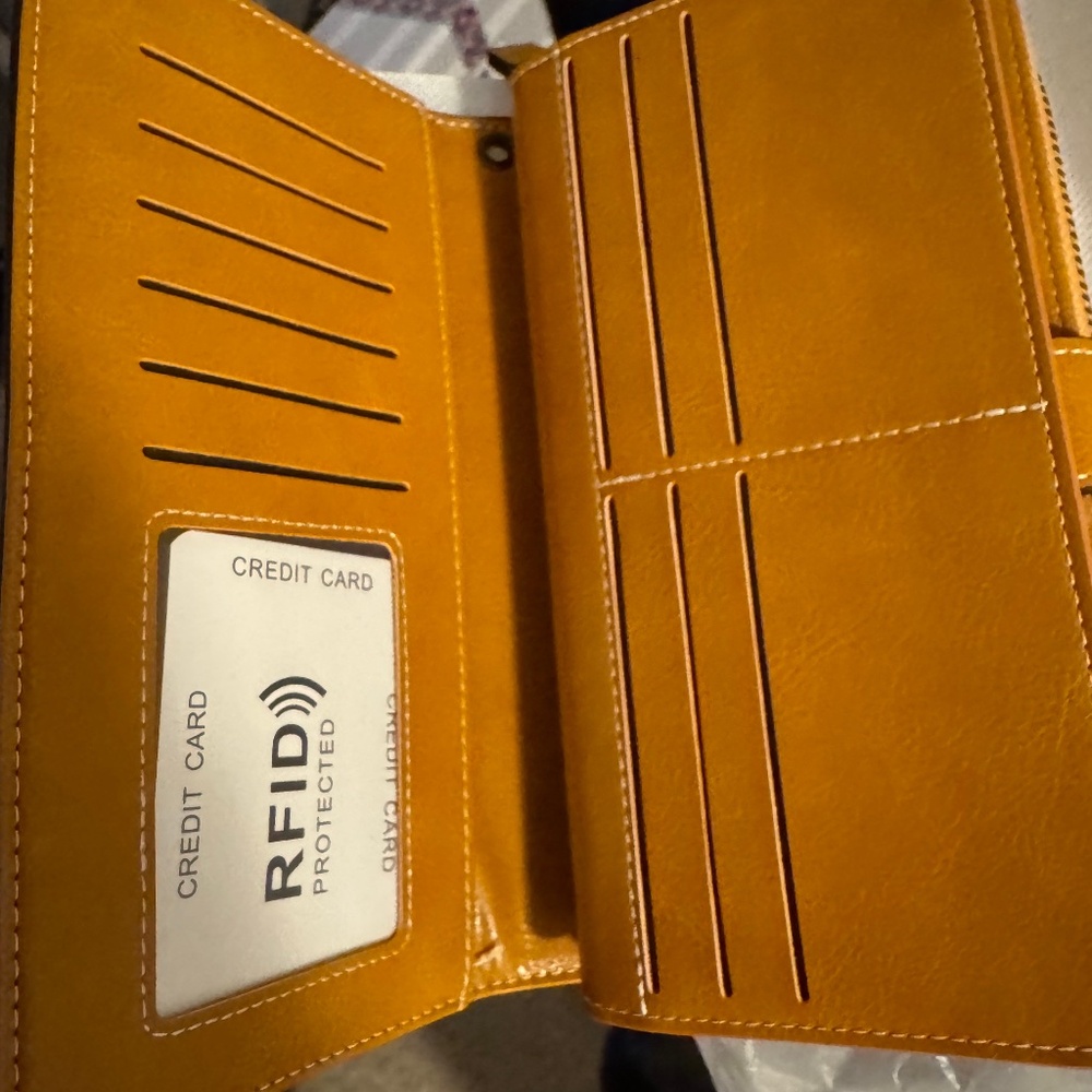 Large Yellow Women's Wallet